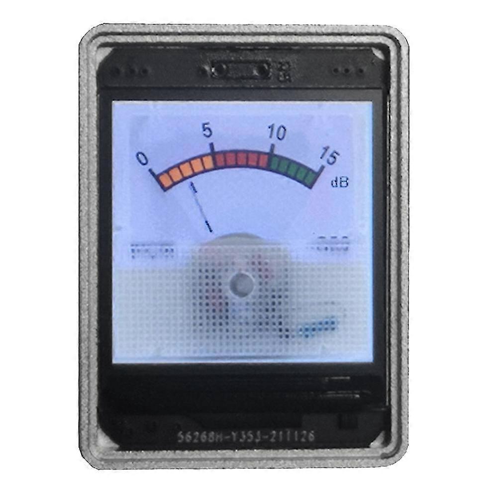 Voice Activated 1.3 Inch Music Spectrum Rhythm Level Indicator Vu Meter Aluminum Alloy Shell,rechar