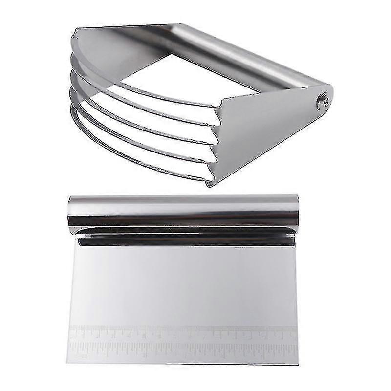 Deigskrape / kutter / helikopter sett rustfritt stål pulverblender konditorkutter med måleskala yu