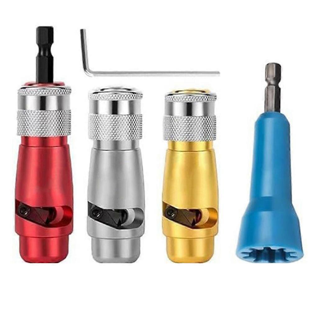 5pcs Wire Stripping And Twisting Tool Electric Wire Stripper Set Fast Cable Twisting Cutting Detaching For Power Drill
