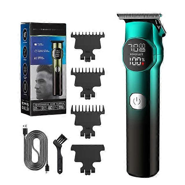 2024 New Resuxi Lm-661 Rechargeable Trimmer Oil Head Electric Push Shear Hairsalon Home Men's Carved Hair Clipper