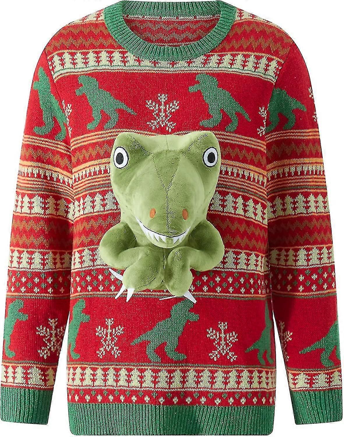 Unisex gestrickt hässlicher Pullover Neuheit 3d niedliche Puppe Pullover Pullover Pullover Partys Pullover Top