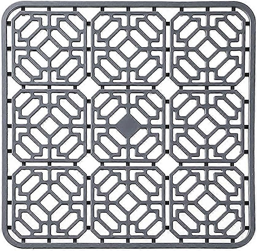 Multifunction Silicone Deep Dish Trivet for Kitchen, Table (Gray)
