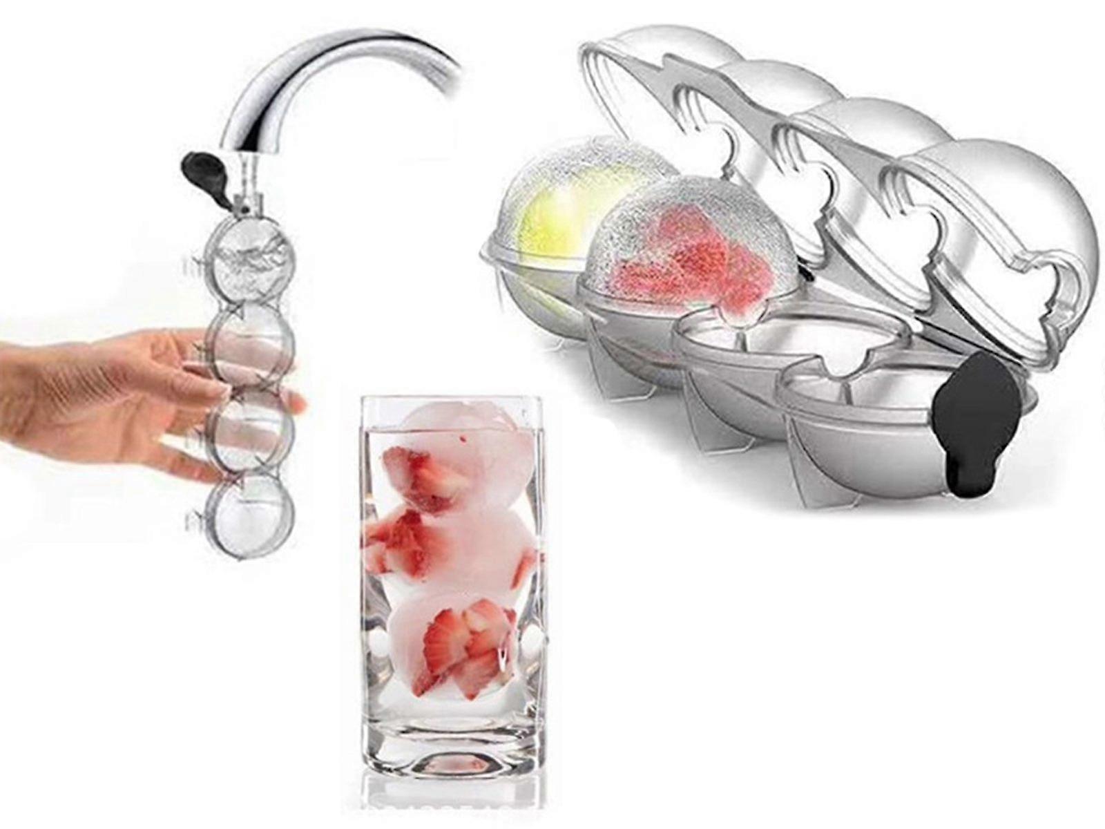 2Pcs Ice Cube Maker Mold Ice Ball Tray Whiskey Ice Ball Maker Mold