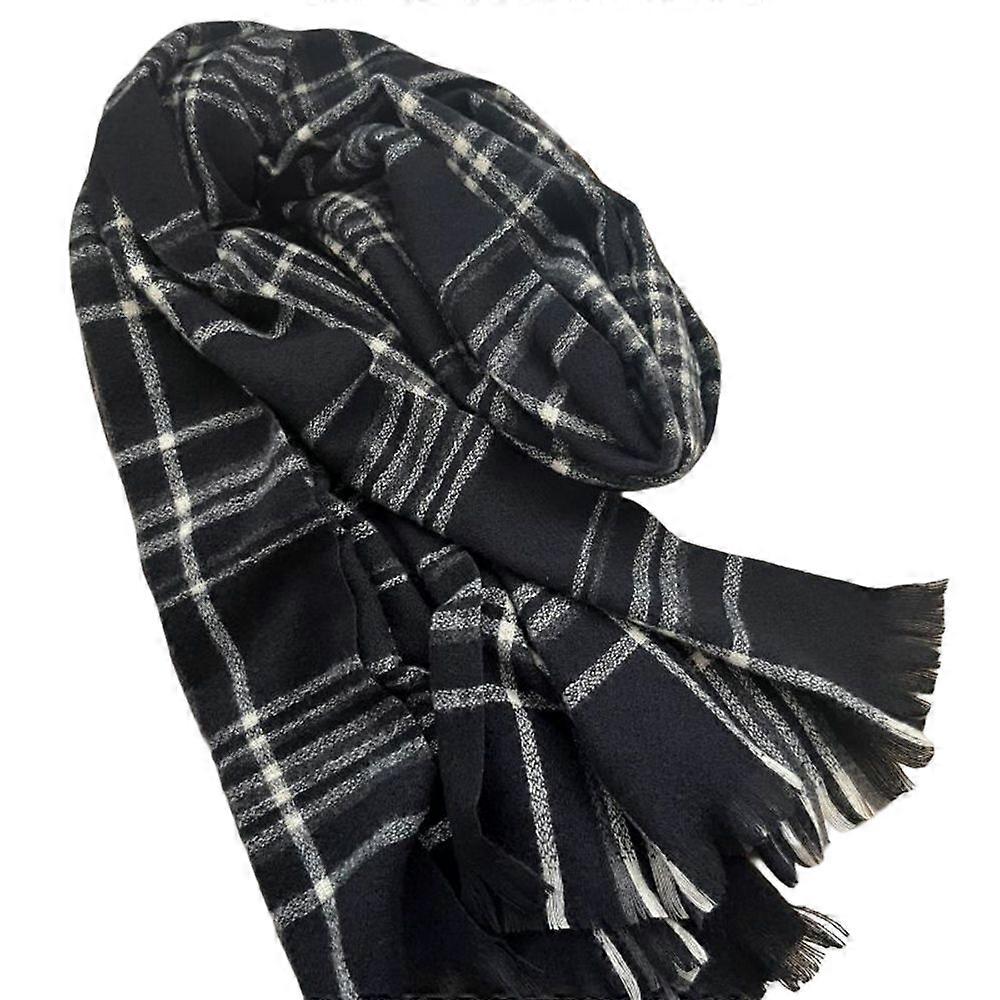 Women\'s Fashion Scarves with Cute Grid Breathable Imitation Cashmere Design for Cold Weather Outdoor Skiing and Cycling