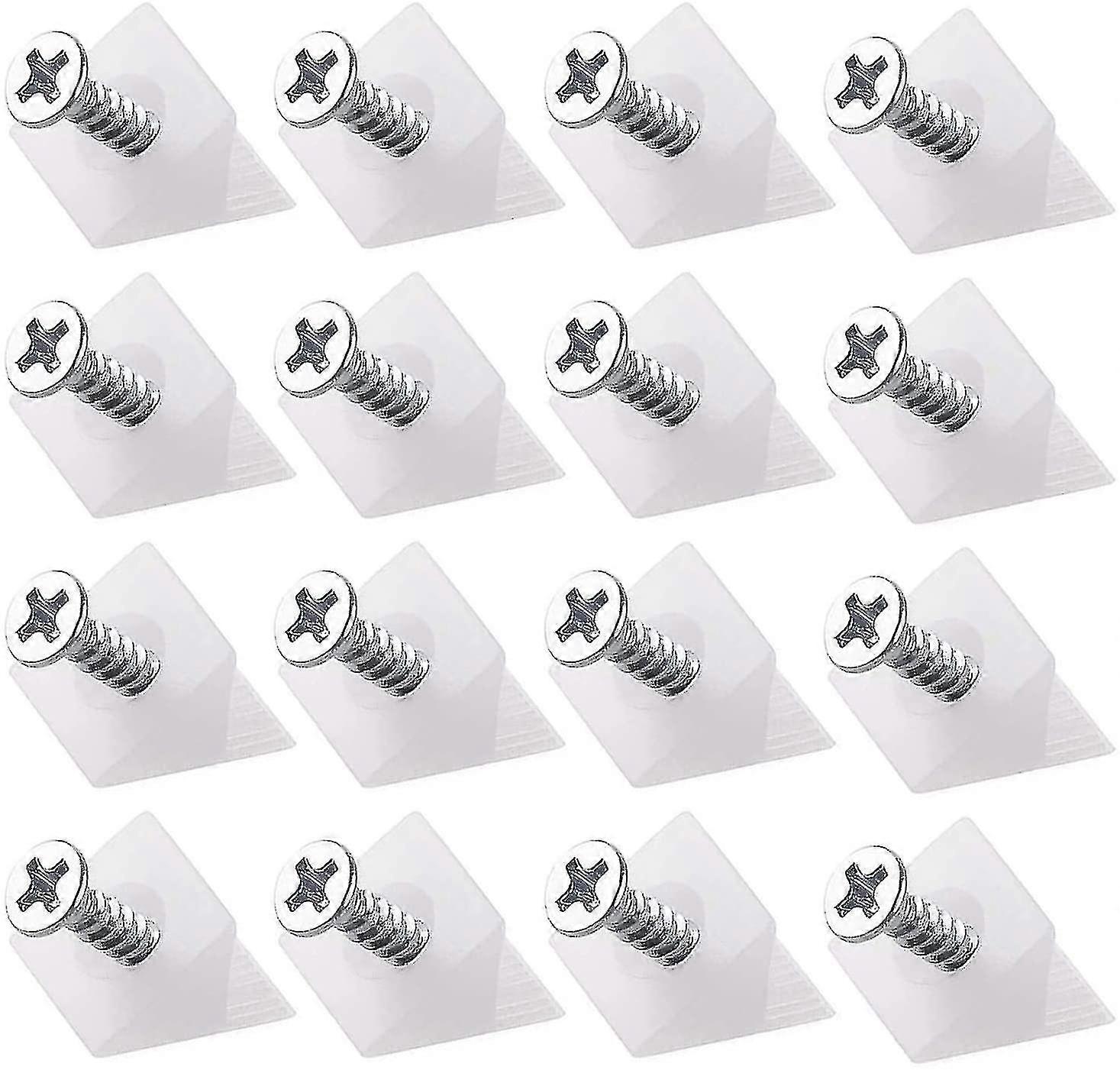 100pcs Drawer Supports Drawer Bottom Sagging Repair Fix Kit Furniture Chest Mending Wedges Plastic Angle Bracket With Matching Screws