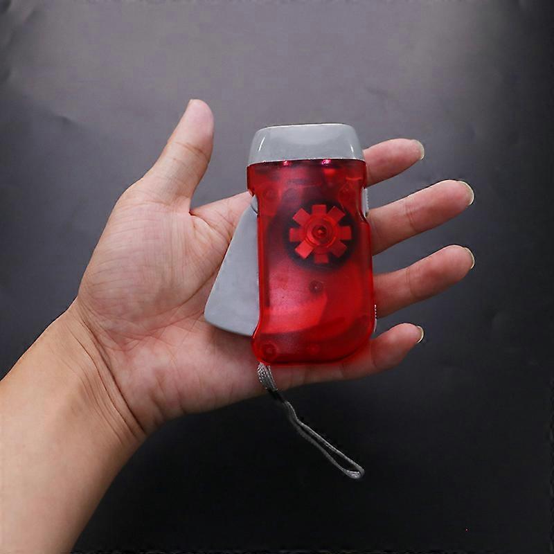 3 LED Dynamo Wind Up Flashlight Hand-pressing Crank NR No Battery Torch
