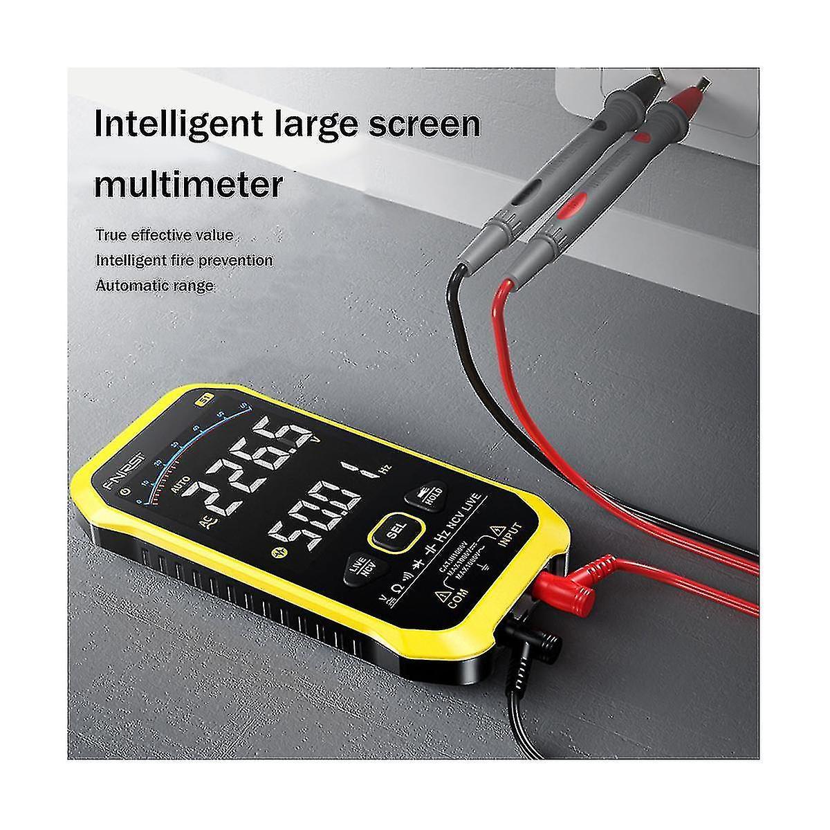 S1 Smart Digital Multimeter 9999counts Ac Resistance Capacitance Diode Ncv Hz Live Wire Display Te