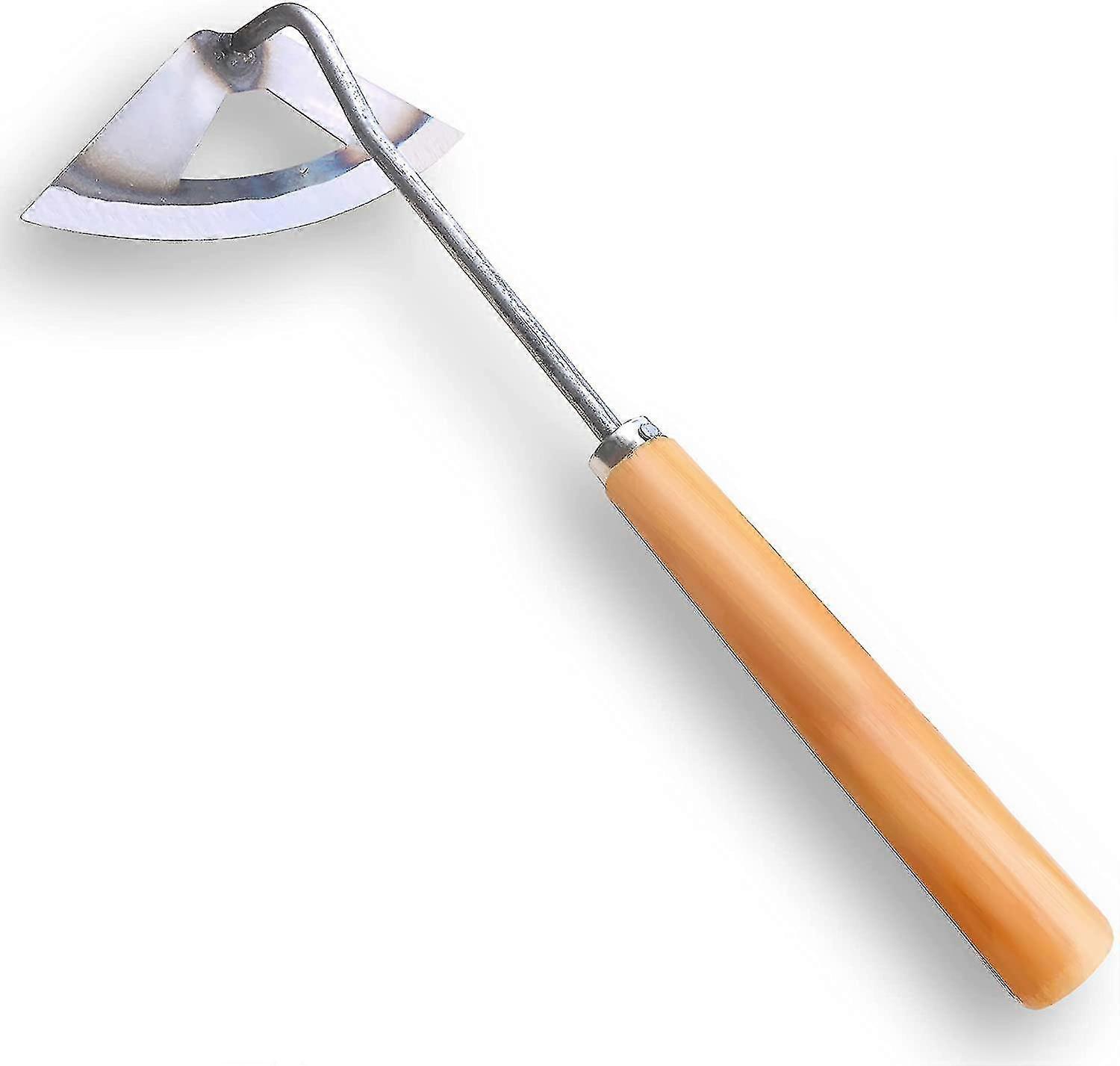 Hoe Gardening Tools Hollow Hoe For Weeding 14-inch Weed Removal Tool For Yard With Solid Wood Handle-sfygv