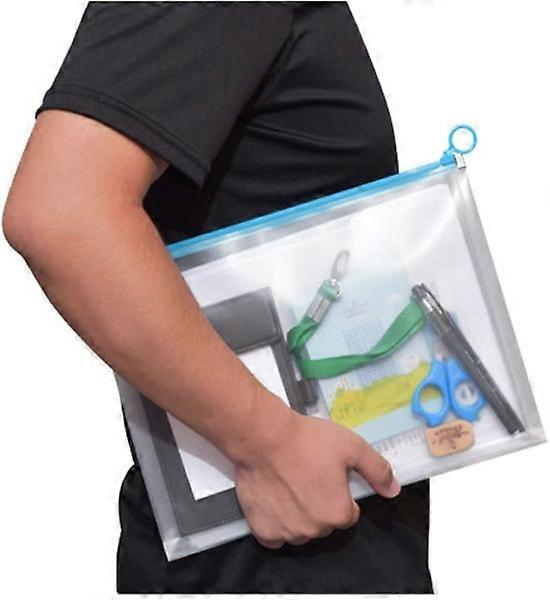 Clear Zip Plastic Envelopes - 9x12 File Document Paper Holder Pack