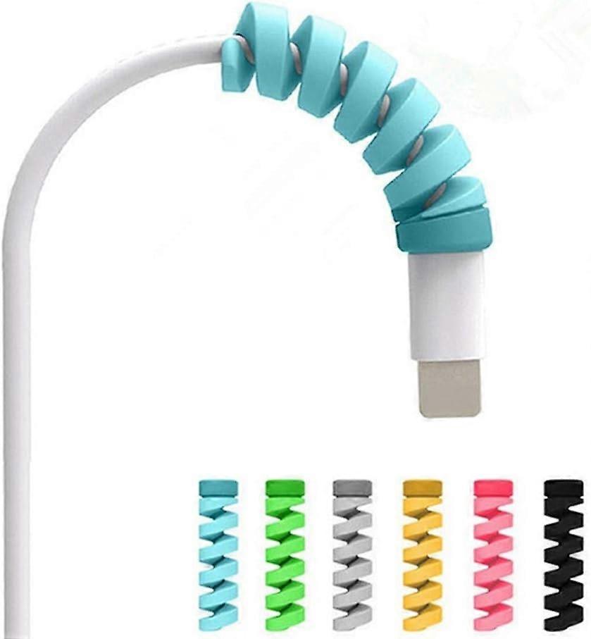 20 Pcs Cable Protector, Spiral Silicone Data Electrical Line Protective (Multicolor)
