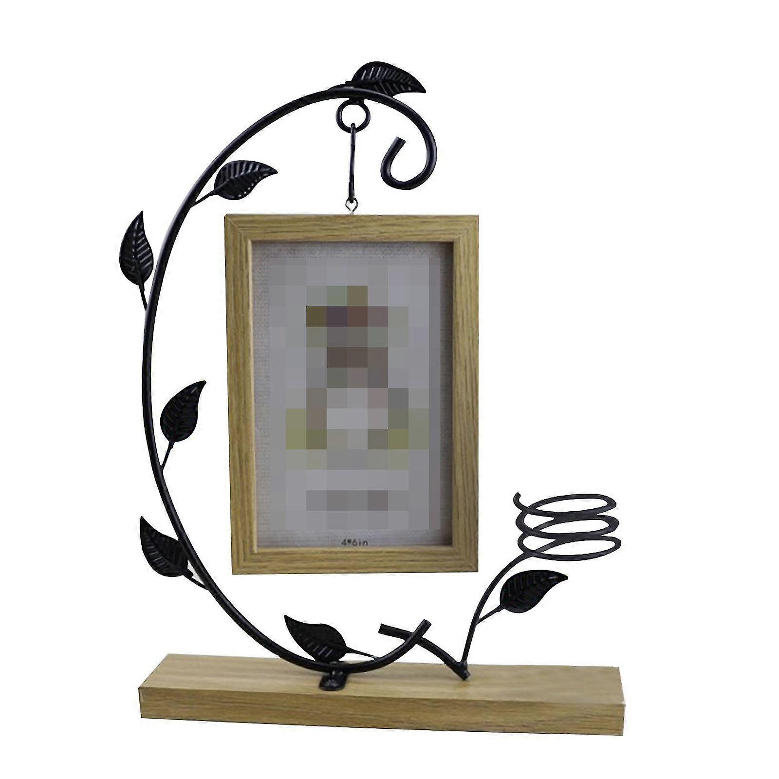 Creative Decoration Picture Frame With Hydroponics Bottle Desktop Ornaments