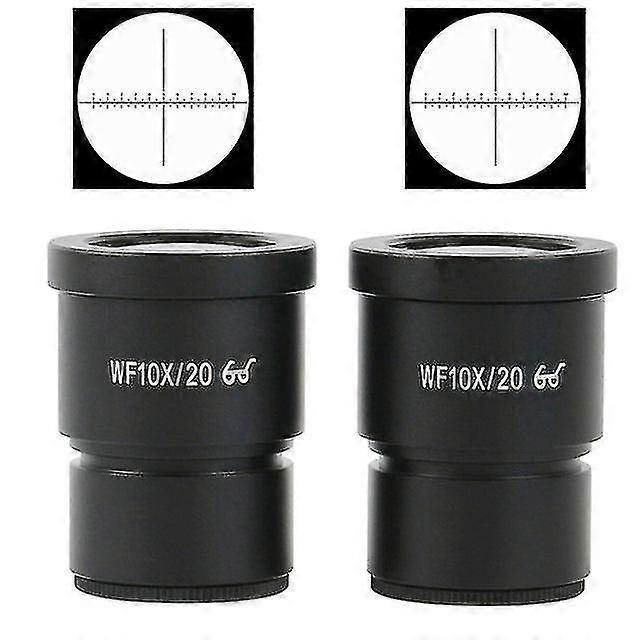 المجهر العدسة Wf10x Wf15x Wf20x مع مقياس حاكم 30 مم واجهة عدسة زجاجية لمجهر مجهر ثلاثي العينين ستيريو