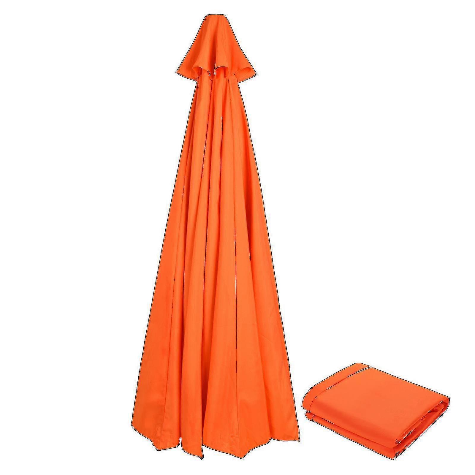 Replacement Fabric Garden Parasol Canopy Cover For 3m 6/8x Arm Umbrella