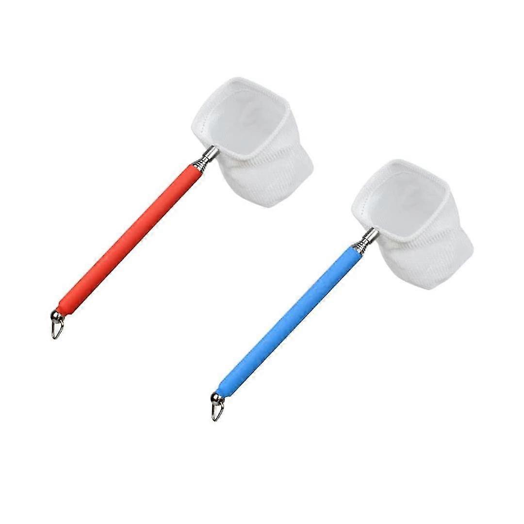 Aquarium Landing Net 2 Pieces Aquarium Landing Net Fishing Landing Net Mini Fishing Net with Adjustable Handle Catch Nets (Random ColorTelescopic Leng