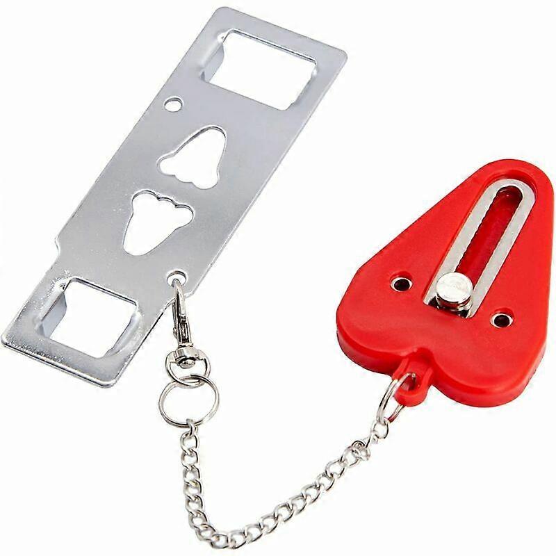Portable door lock security for home security, travel door lock, dorm basic lock