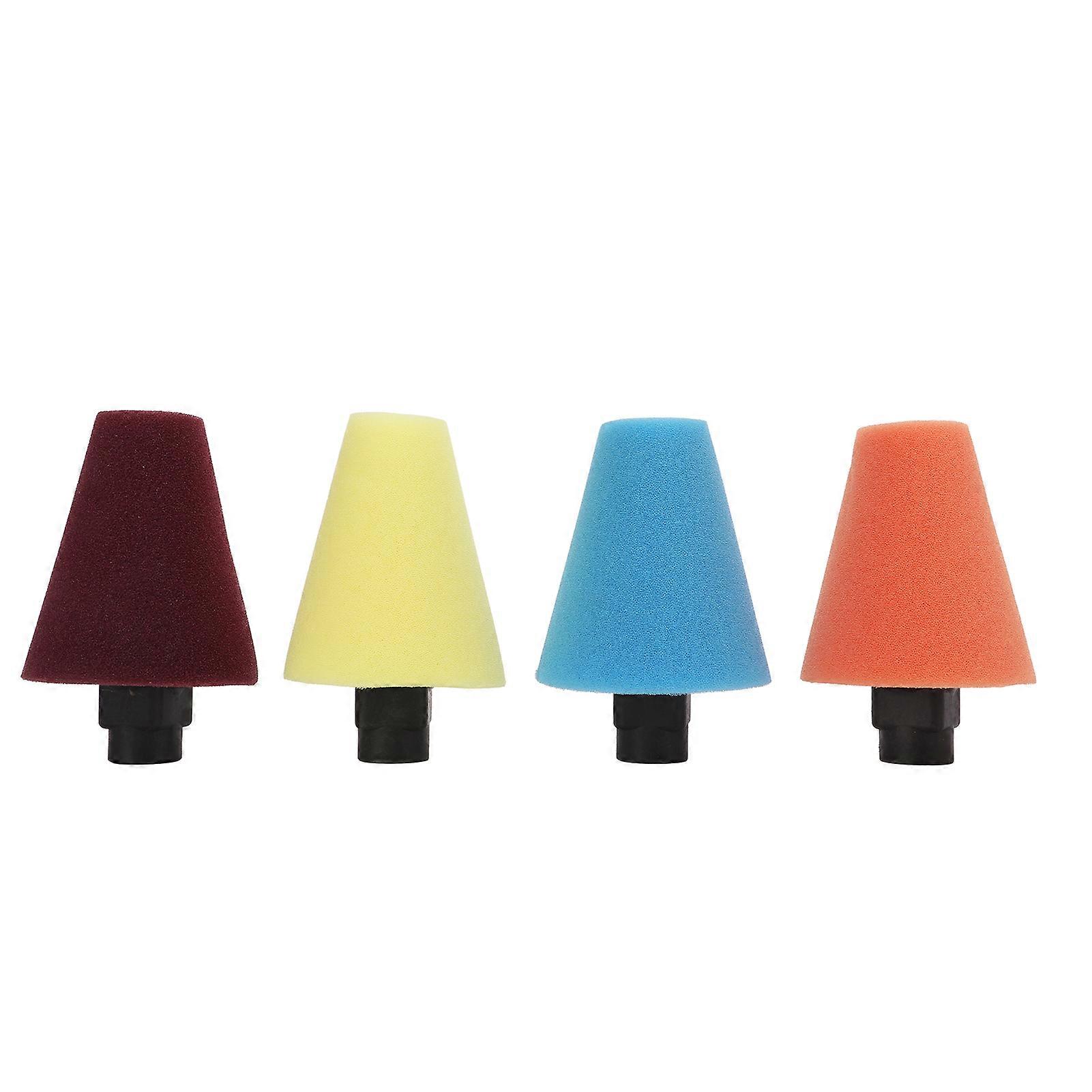 Wheel Buffing Sponge Drill Buffing Cone Shaped Sponge With Multi Stiffness Levels for Car Wheel Hub
