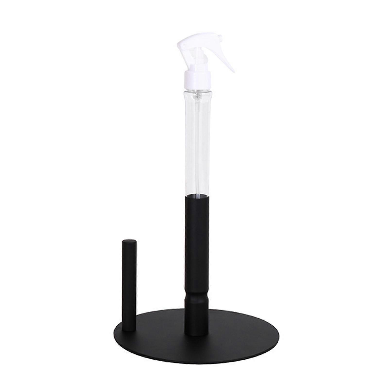 Paper Towel Holder with Spray Bottle Stainless Steel Countertop One-Handed Kitchen Tissue Rack Anti-Rust Non-Slip Base KAESI