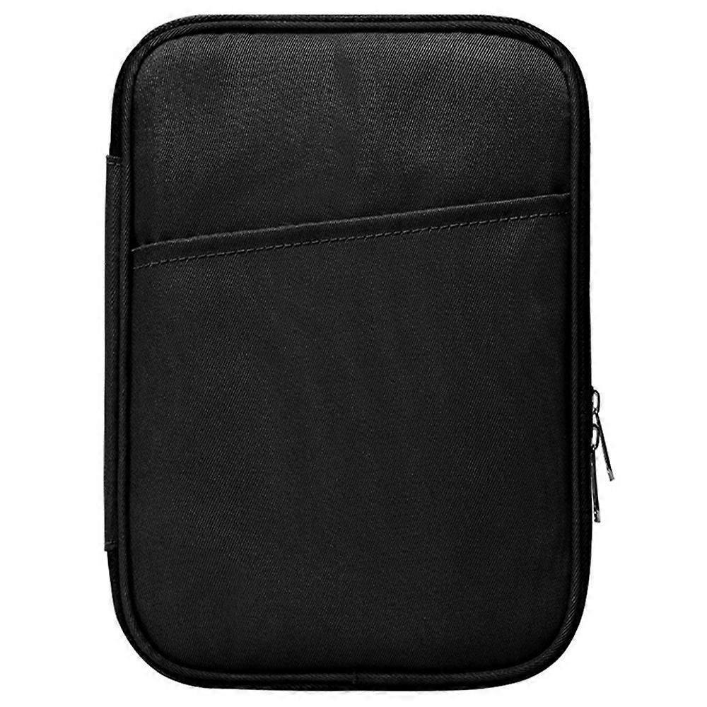 For 7-8 inch E-Reader Carrying Case Polyester Splash-Proof Portable Tablet Sleeve Bag - Black