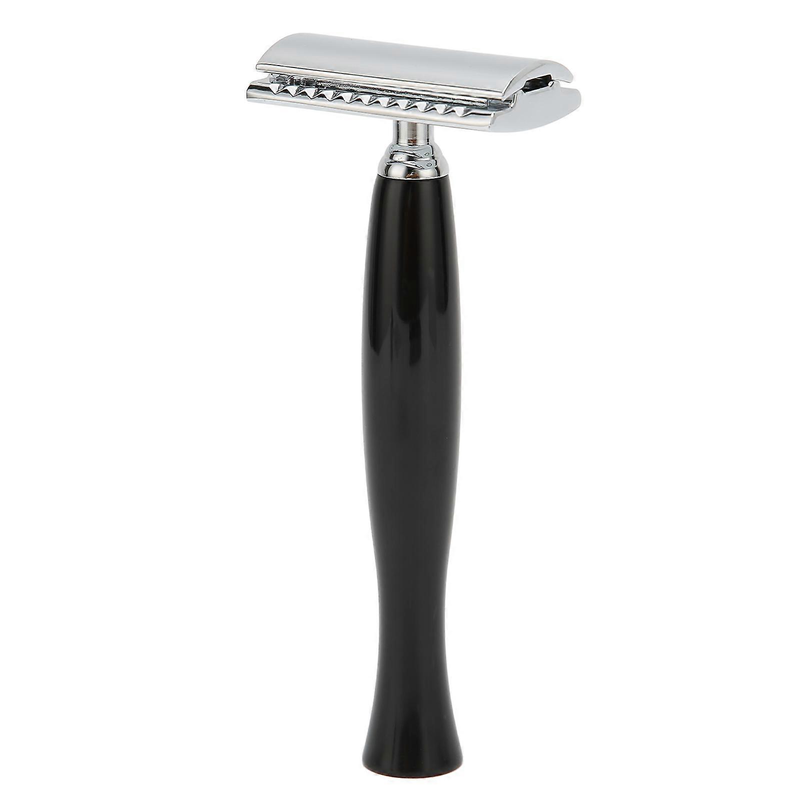 Safety Razor Double Edge Safe Accurate Shaving Simple Operation Practical Durable Manual ShaverBlack
