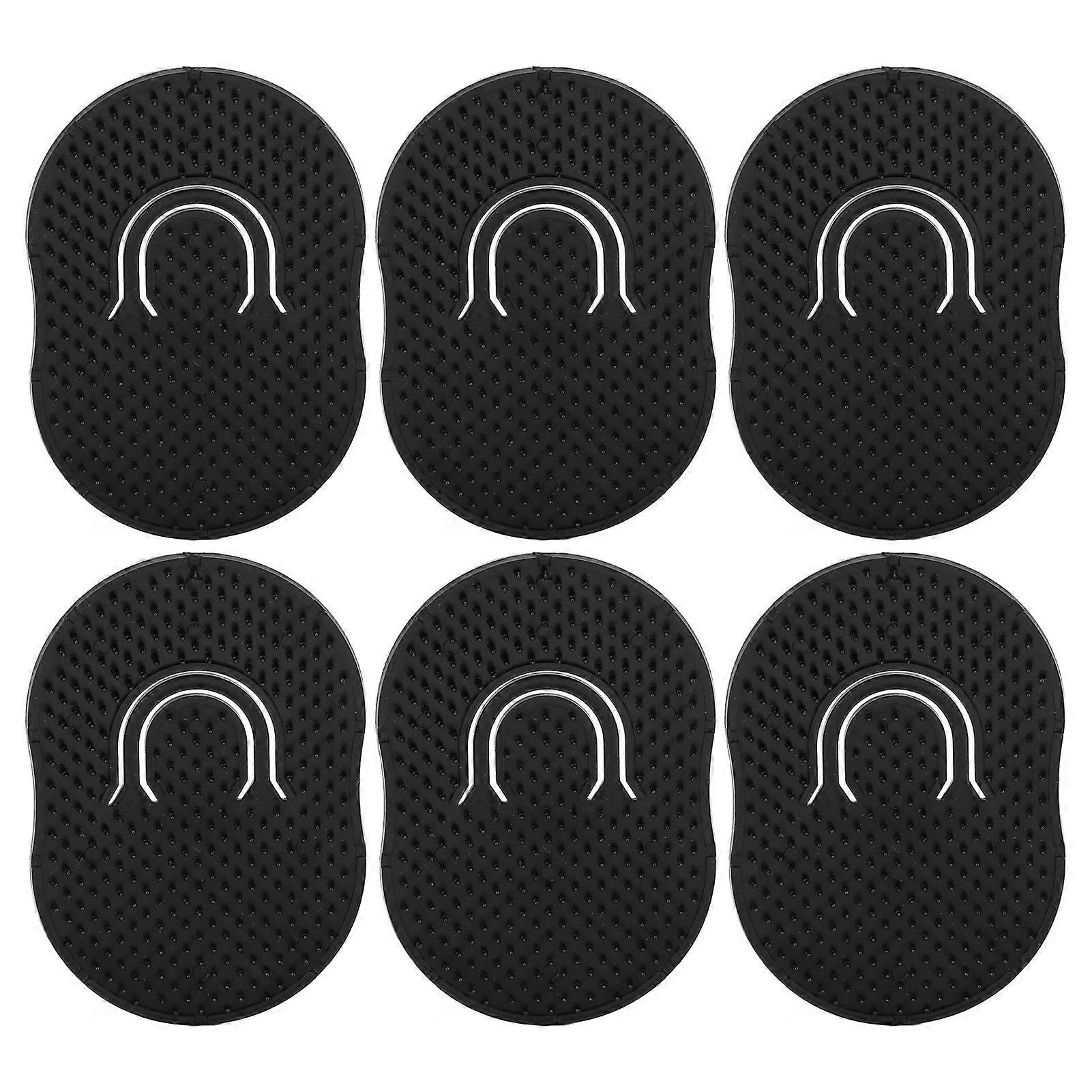 6pcs Pocket Palm Combs Portable Lightweight Handheld Massager Hair Brush Comb for Men