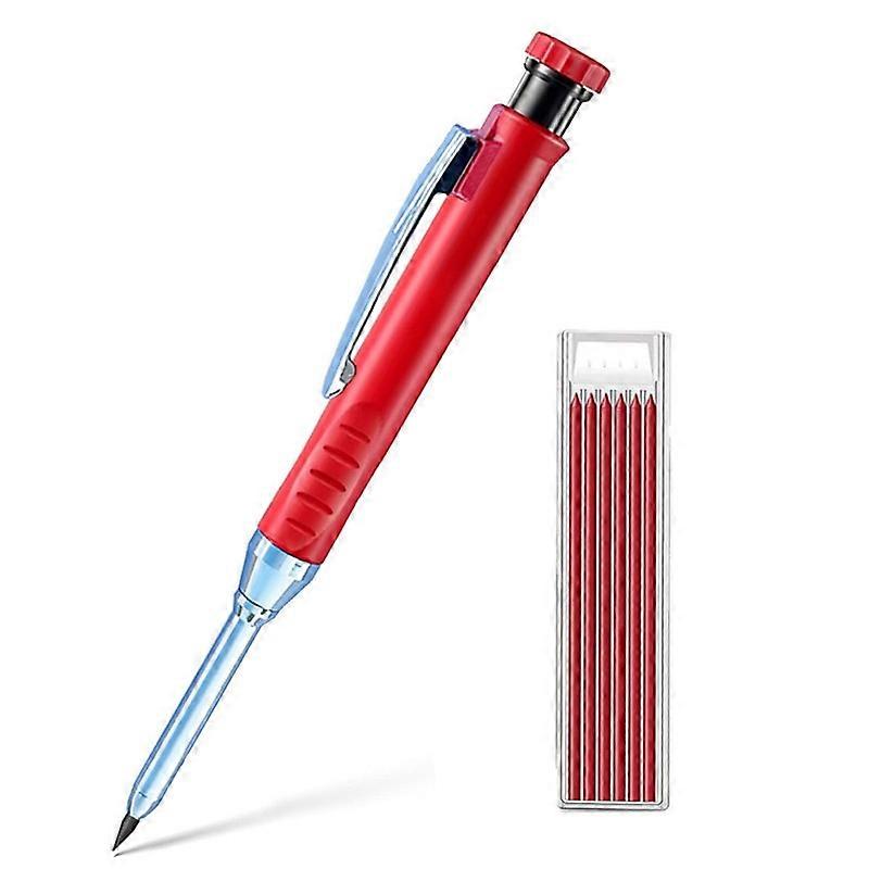 Compact Carpenter Pencil with Built-in Sharpener for Easy Portability