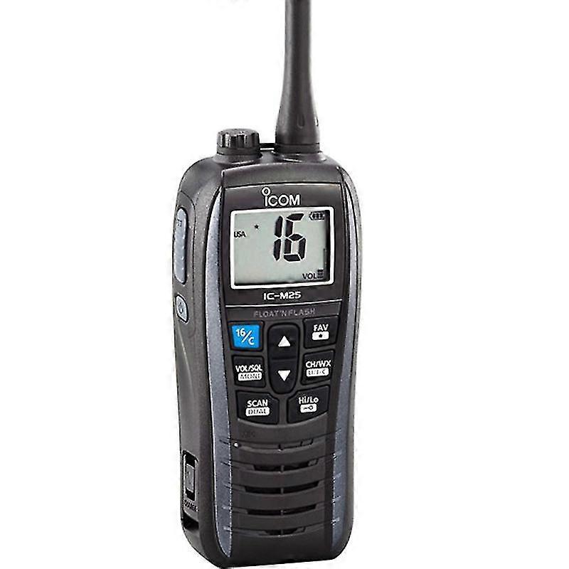 IC-M25 Boot Marine Metallic Grijs Lichtgewicht Drijvende Handheld VHF Radio Gratis Verzending TA