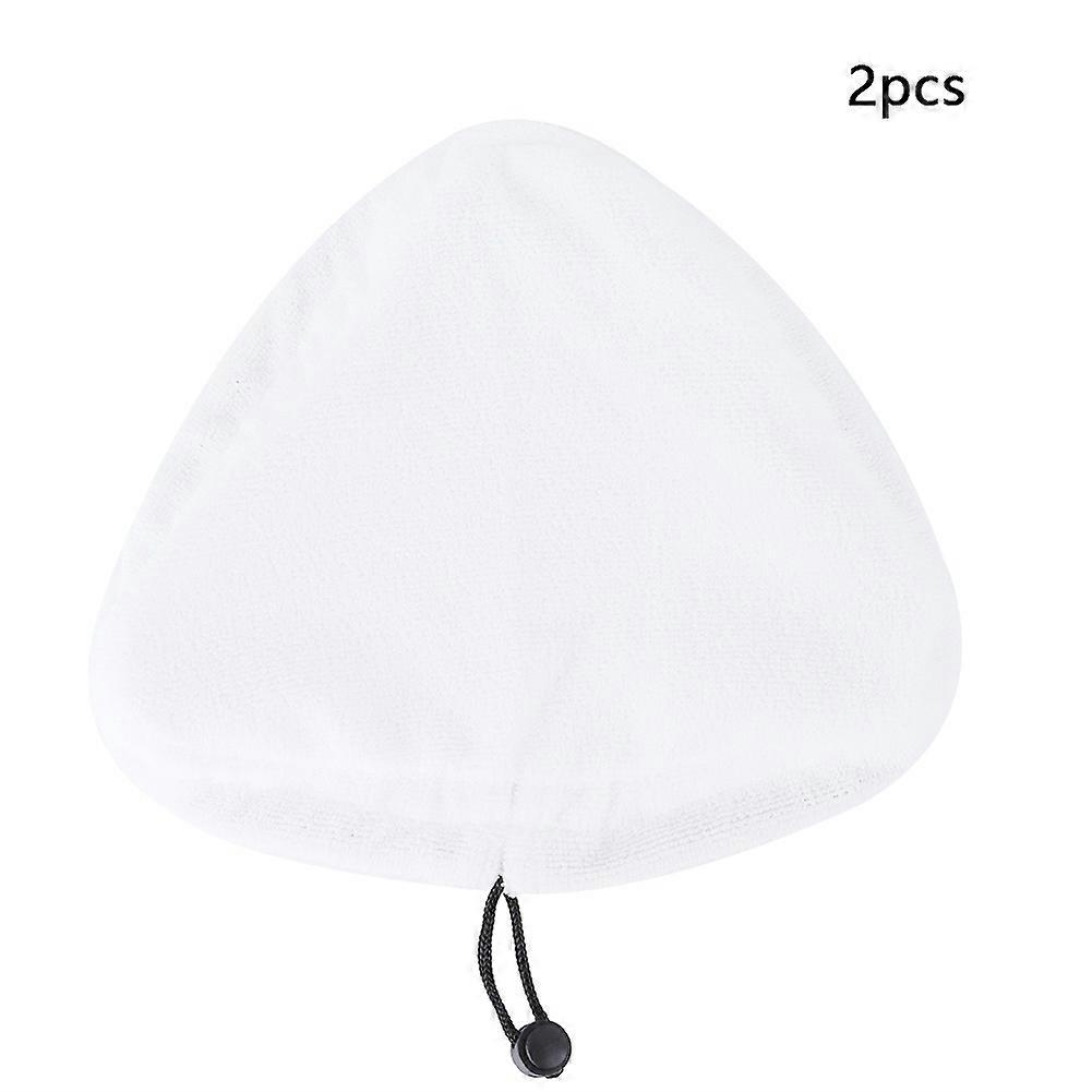 2PCS Replacement Washable Triangular Steam Mop Microfiber Cloth Pad