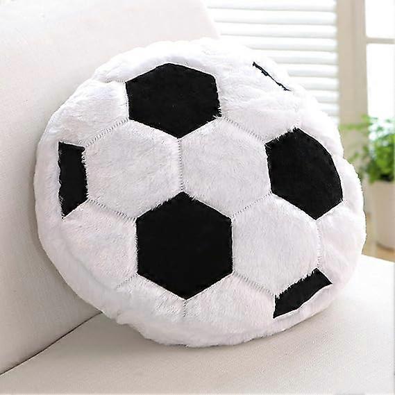 ぬいぐるみサッカークッション、45 x 45 cm、ぬいぐるみサッカークッション、ボールパッド、ソフトスポーツボール、インタラクティブサッカークリエイティブルームの装飾、誕生日パーティーギフト