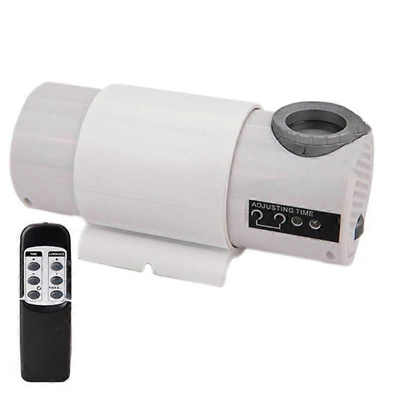 Digital LED Projeção Desk Clock Silent Remote Control Tabela Projetor Dial Relógios de Parede para Living Store, Branco, UK Plug