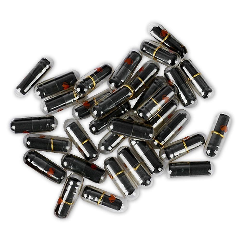 Black Mini Pill Shaped Message Bottles for Wedding Decoration