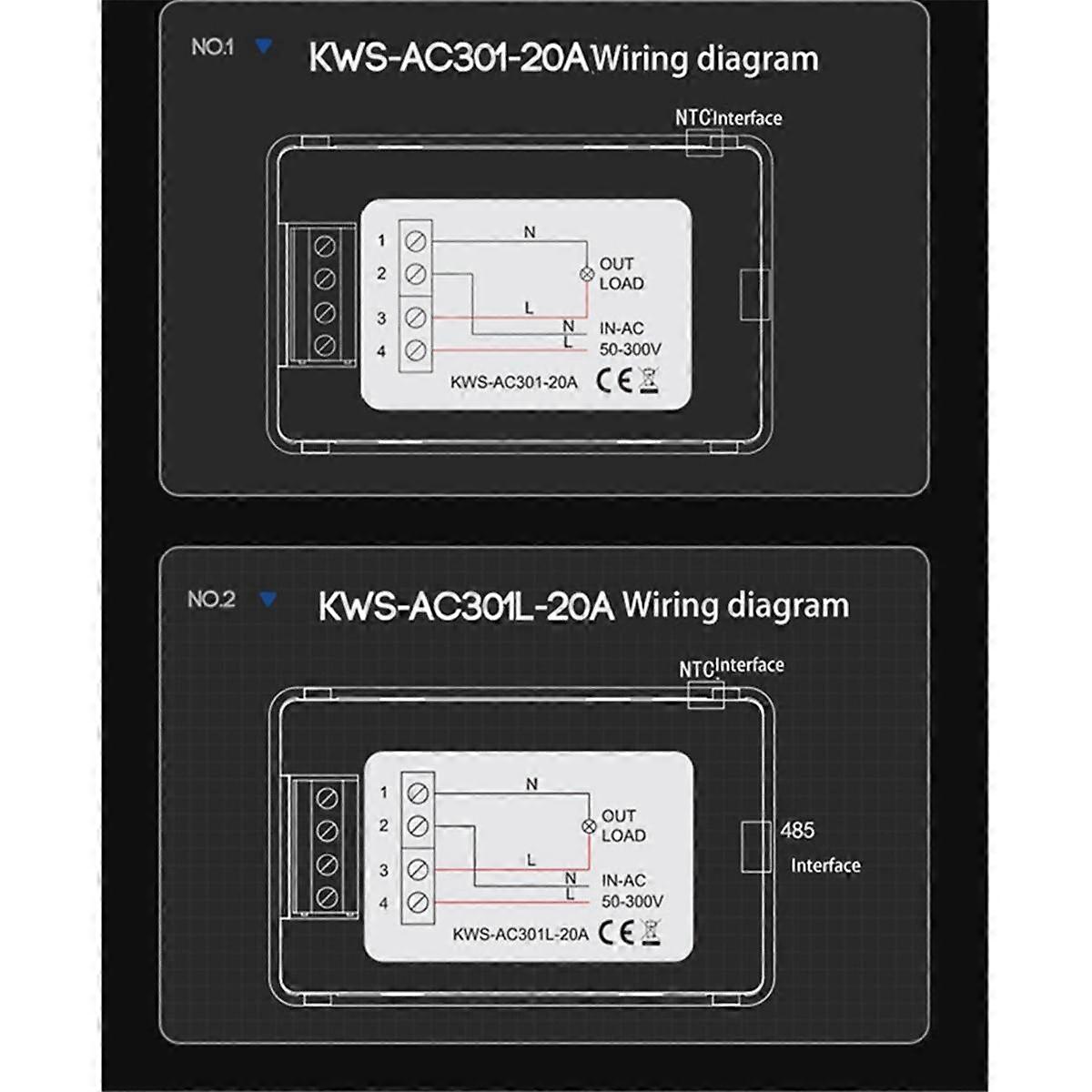 Digitale Display Huidige Voltmeter 50-300V AC Wattmeter Multifunctionele Elektrische Meter Power Detector AC 20A