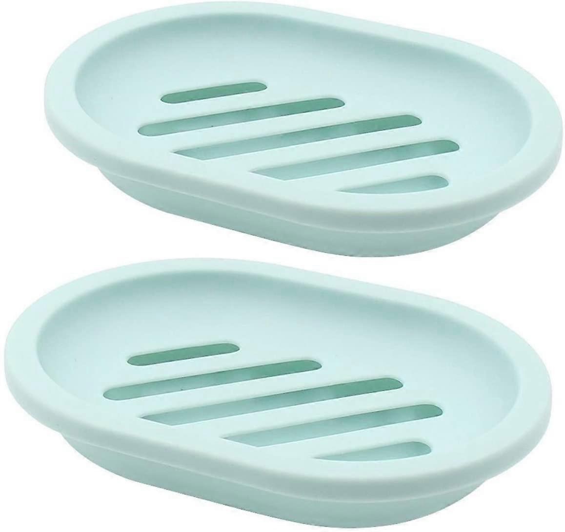 2 Pack of Soap Dish with Drain