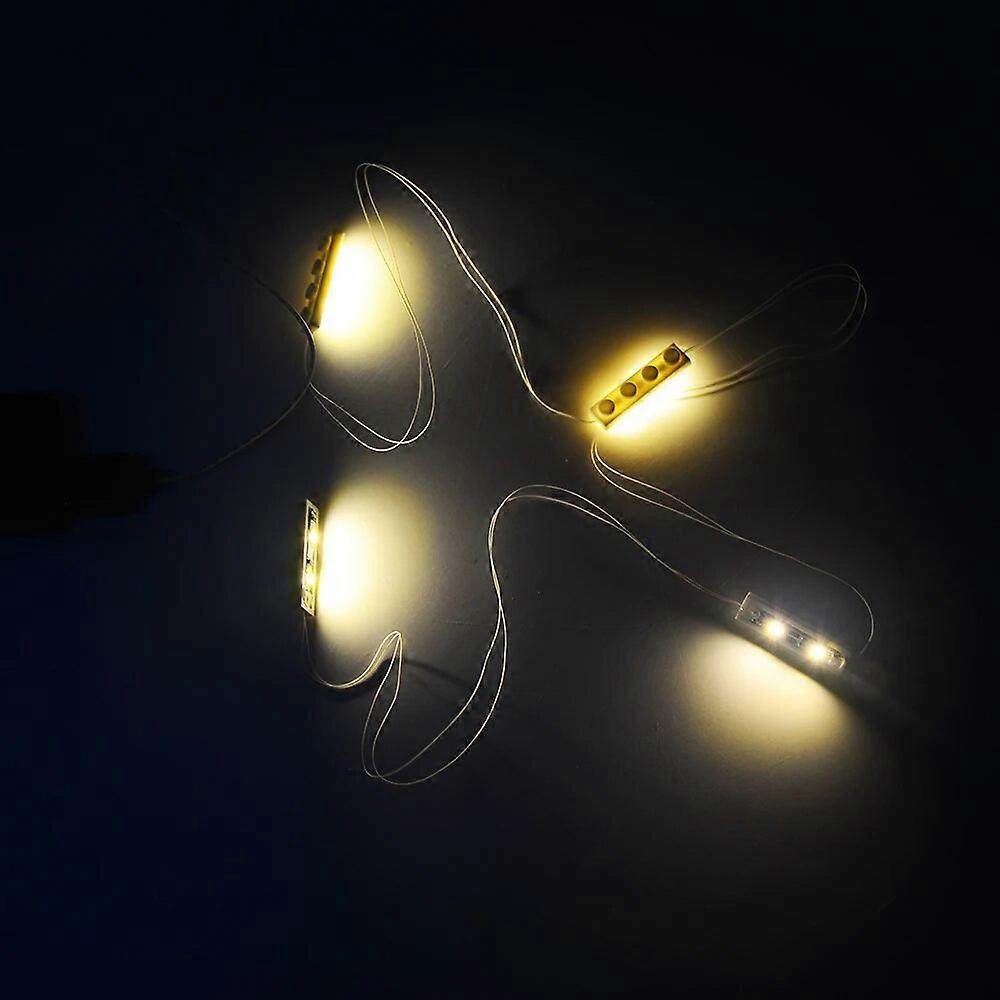 DIY High Quality 4-1X4 Plate Light Accessories for City Building Block Toy LED Lighting Kit With Usb