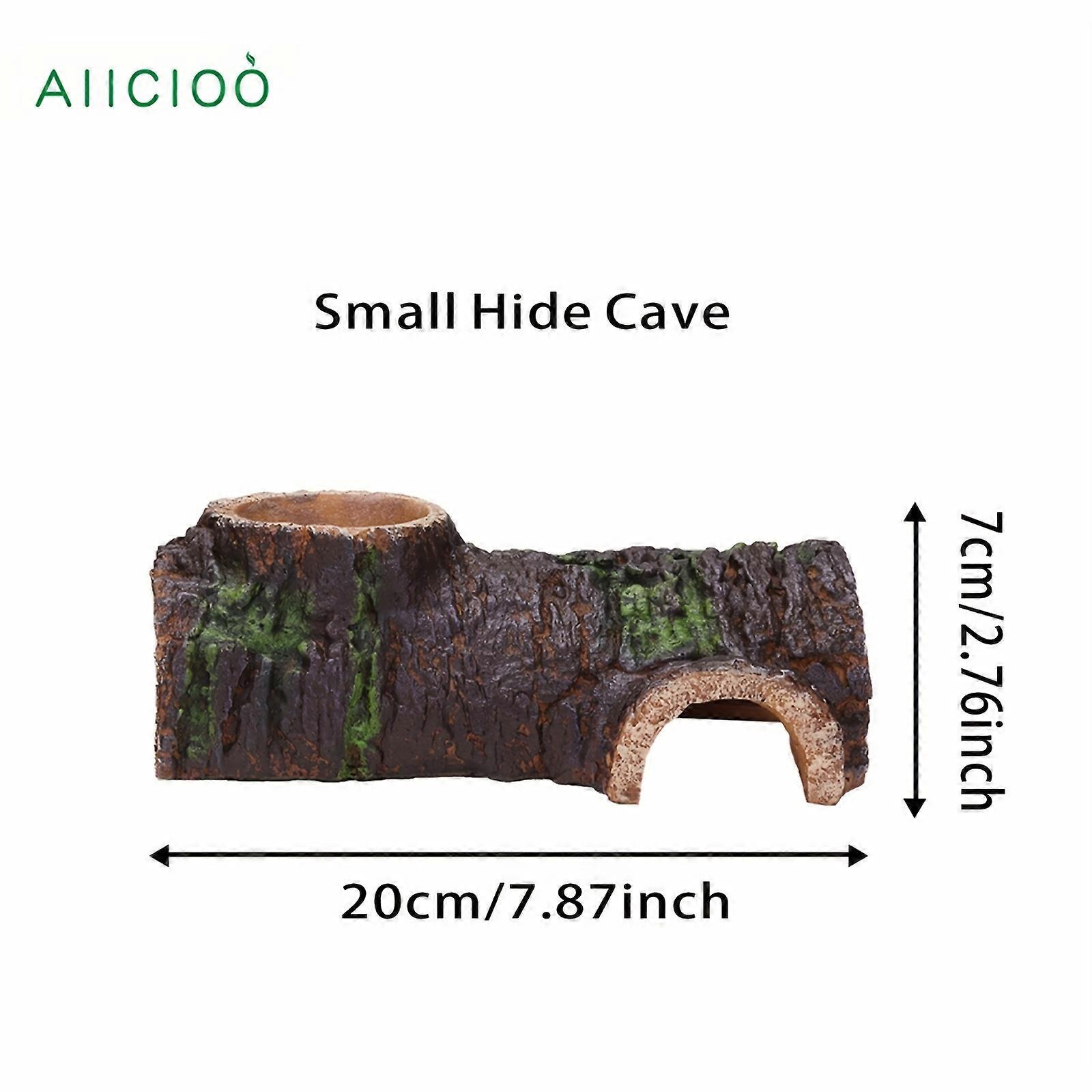 1pc Enchanting Gecko Hideout Cave - Natural Terrarium Kit for Reptile Safety & Exploration, Ideal Hideaway for Turtles, Lizards, Snakes & Hermit Crabs