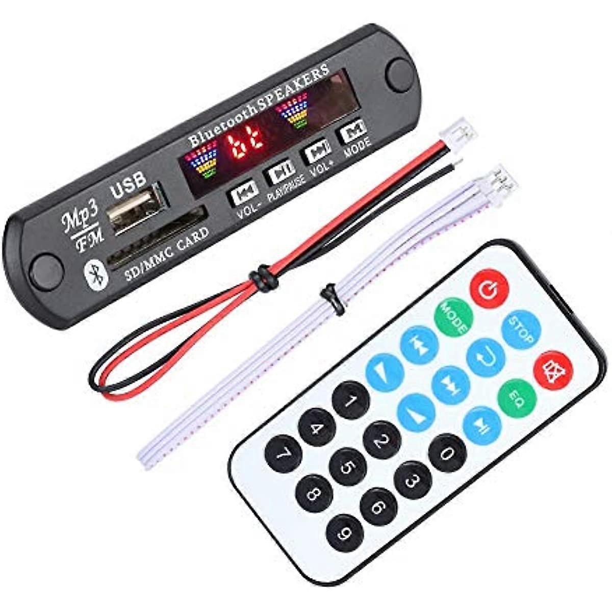 Socobeta Decoder Board Wireless Bluetooth 50 4 Colors Screen Decode Board Module with Remote Control