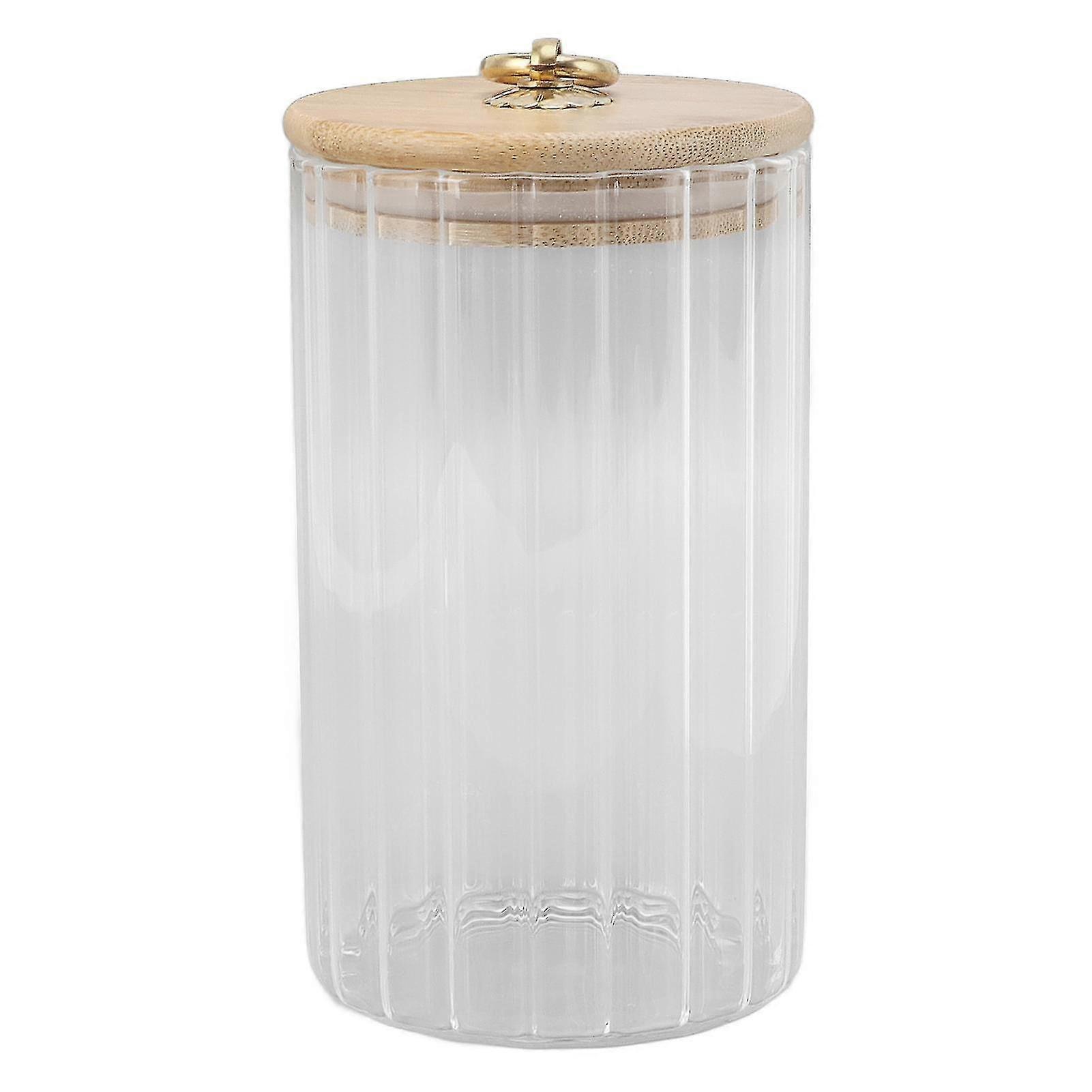 750ml Clear Glass Food Storage Jar with Sealed Lid - Moisture Proof Container for Tea, Coffee, Sugar, Dried Fruit