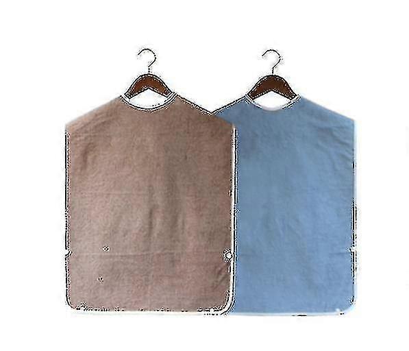 2st vuxna haklappar för att äta, vattentätt klädskydd med frottéduk -z