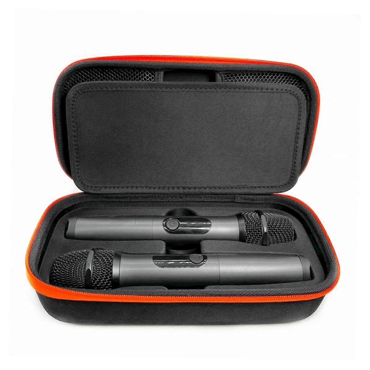 Wireless Microphone Case Shockproof EVA Hard Shell Mic Case Anti-Scratch Travel Case for Wireless T