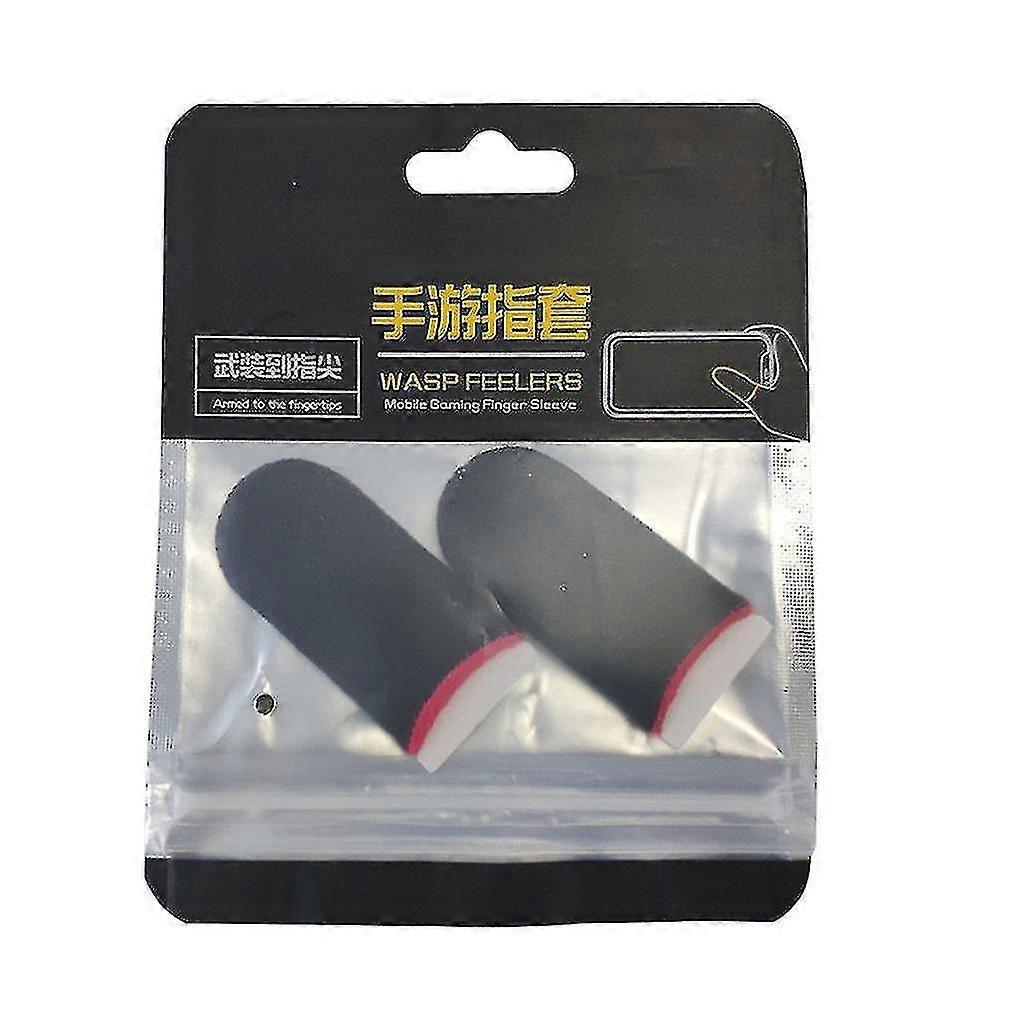 2 Pcs Anti-slip Gaming Finger Cot 18-pin Carbon Fiber Anti-sweat Non-slip High Sensitivity Finger Cots
