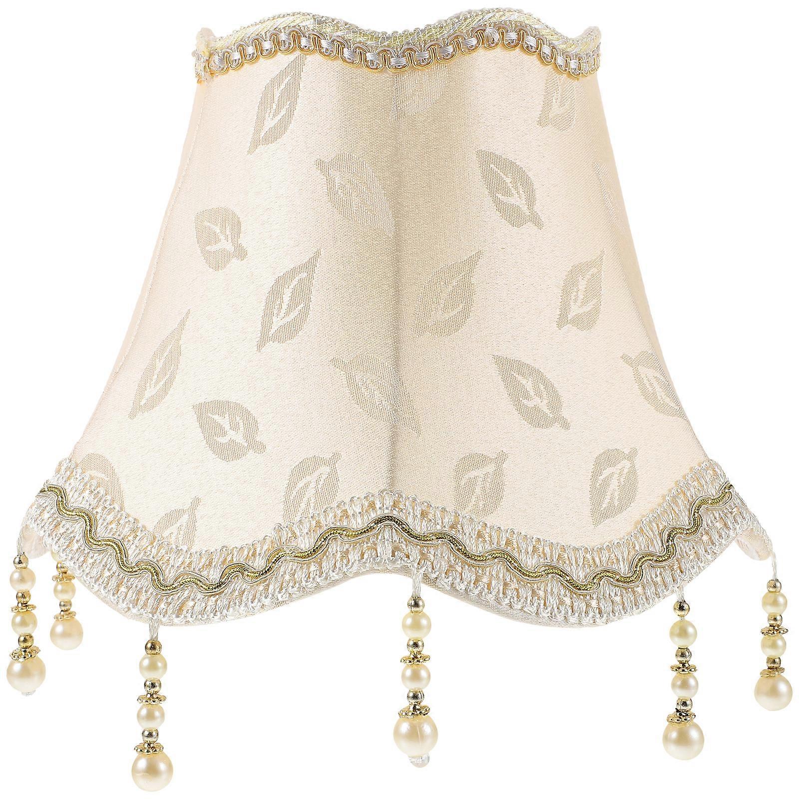 Abat-jour de table en macramé, perles, housse pour abat-jour