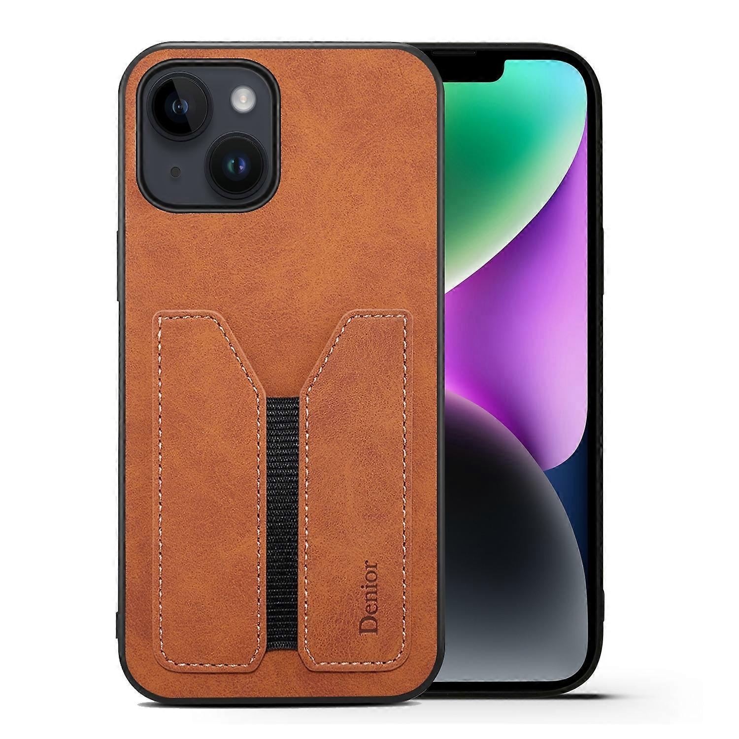 Card Slot PU Back Case For iPhone 15 Plus