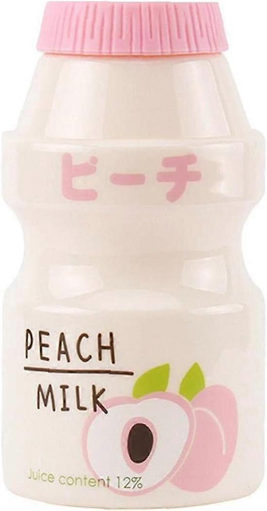 Kawaii persika vattenflaska bärbar vattenkopp läckagesäker dricksflaska