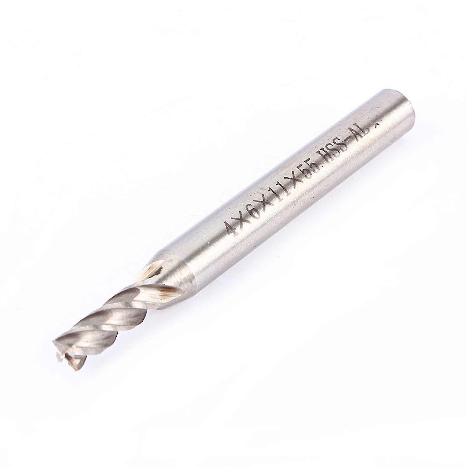HSS CNC End Mill Cutter Drill Bit 4 Flute Straight Shank 4mm-12mm High Quality