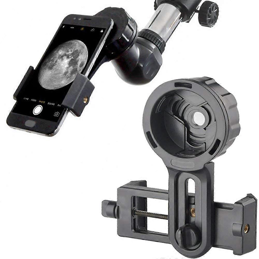 Mobile Phone Telescope Bracket Adapter Holder for iPhone X 8 7 Plus 55mm-98mm Width with Locking Knob