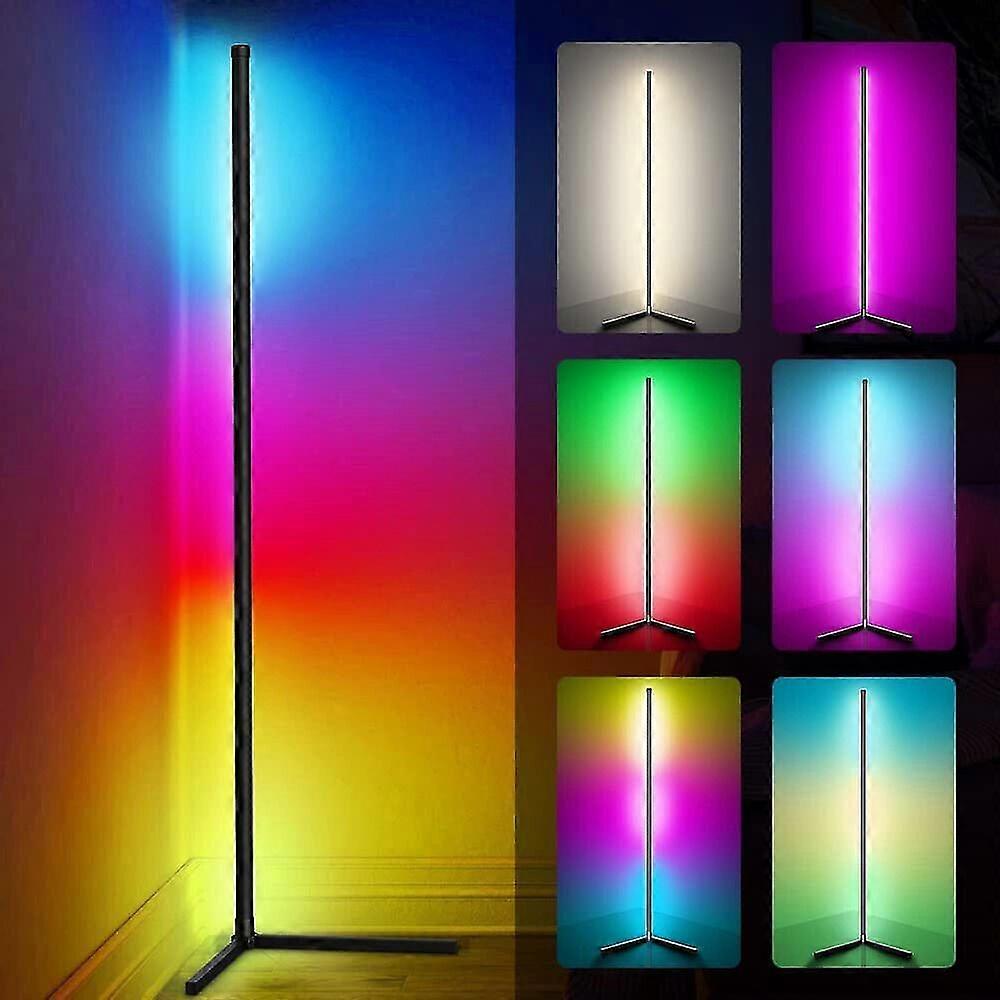 Rgb led lampada da terra angolare luce stand bluetooth streaming gaming decoration au