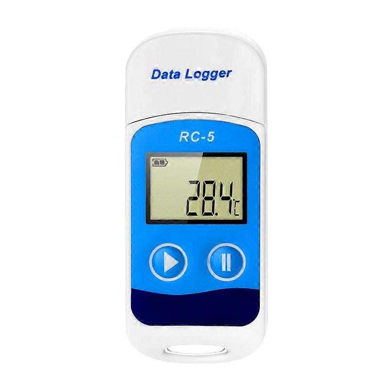 Temperature Data Logger High Accuracy USB Data Recorder 32000 Points LCD Display IP67 Waterproof Industrial Data Loggers for Cold Chain Transportation