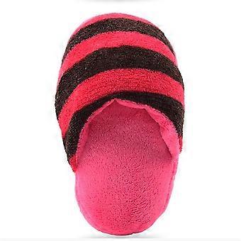 Pet Squeaky Toys Colorful Striped Pattern Slipper Puppy Teeth Cleaning Toys Interactive Play Toy For Small Dogs