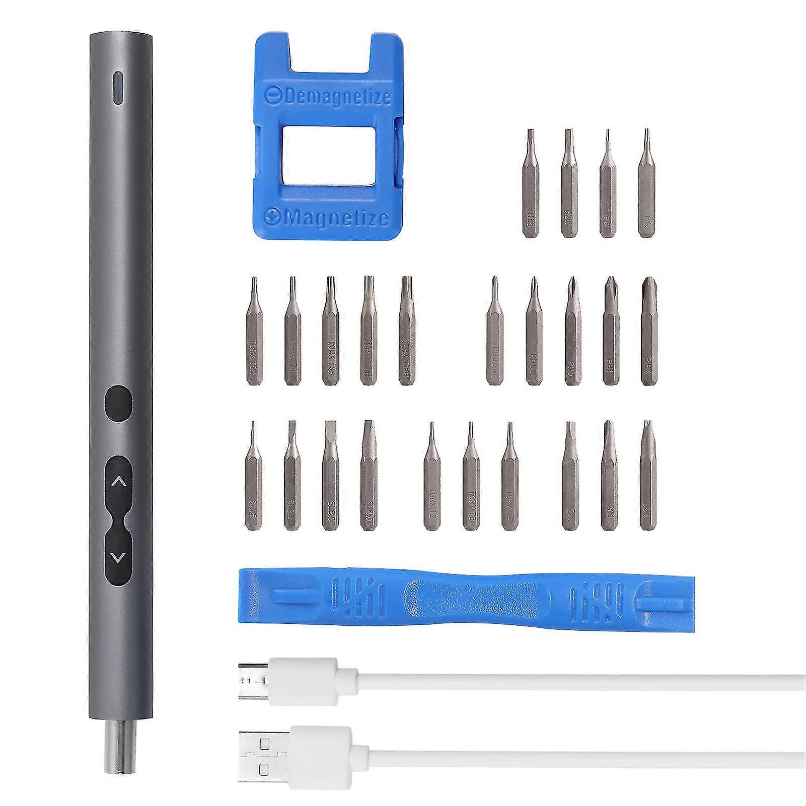 Torque Cordless Rechargeable Multi-use Electric Screwdriver Drill Bit Set