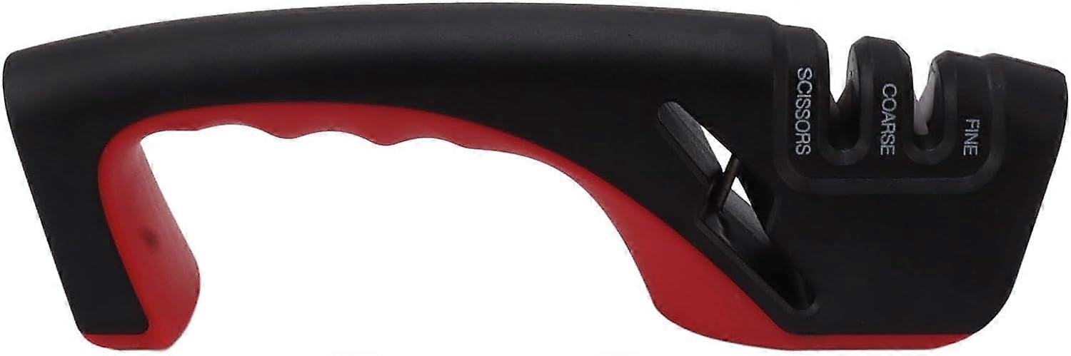 3 Stage Knife Sharpener Household Knife Sharpener Simple Quick Ceramics Knife Sharpener Home Pull Out Knife Sharpening Tools Handheld Knife Sharpener 