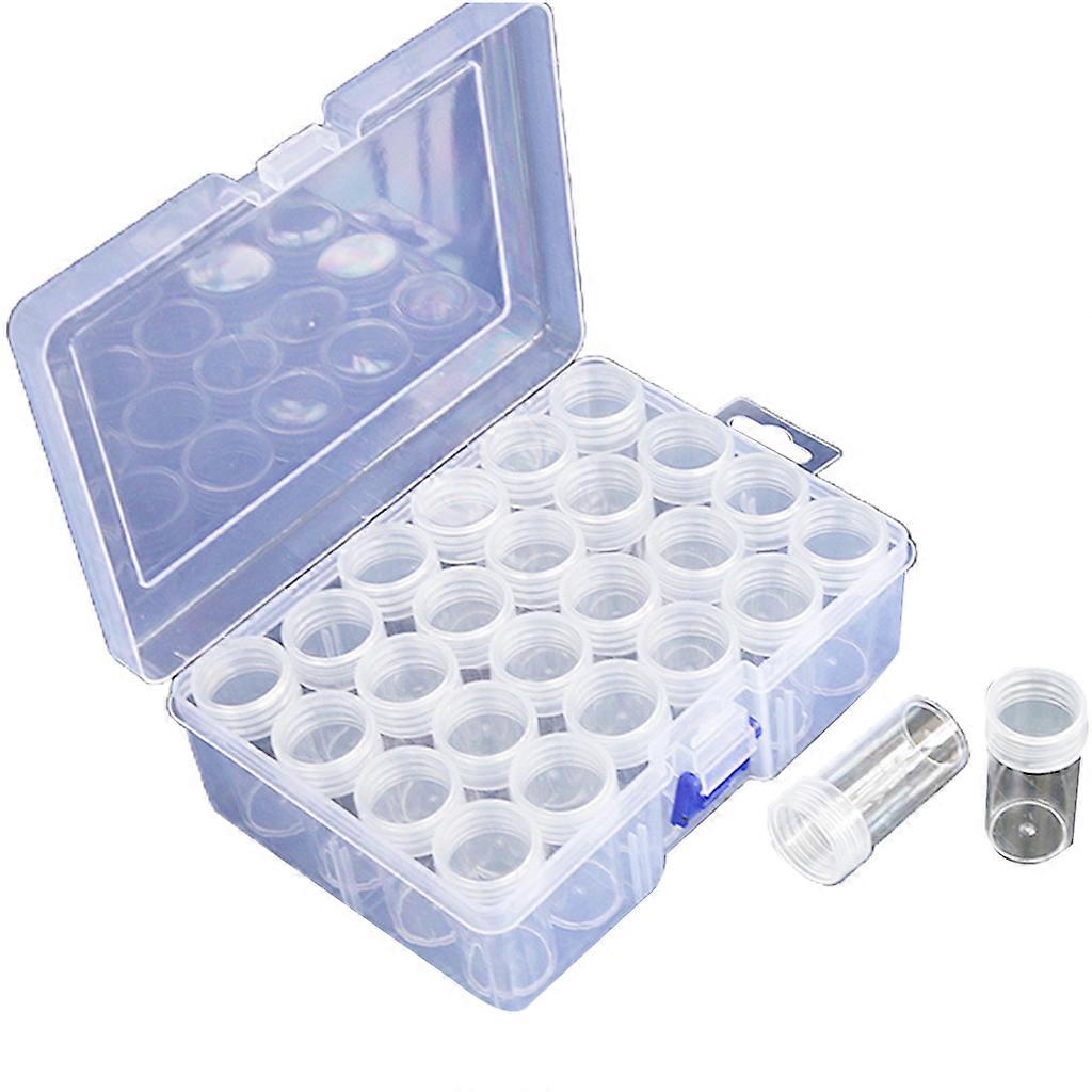 Clear Plastic Beads Storage Containers Set Diamond Paint Accessories Jars Box